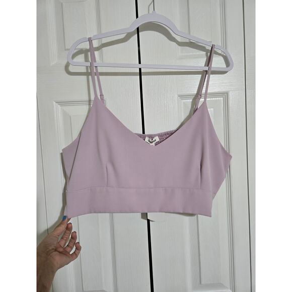 GeeGee 2xl women's lavender crop top new with tags - Picture 1 of 8
